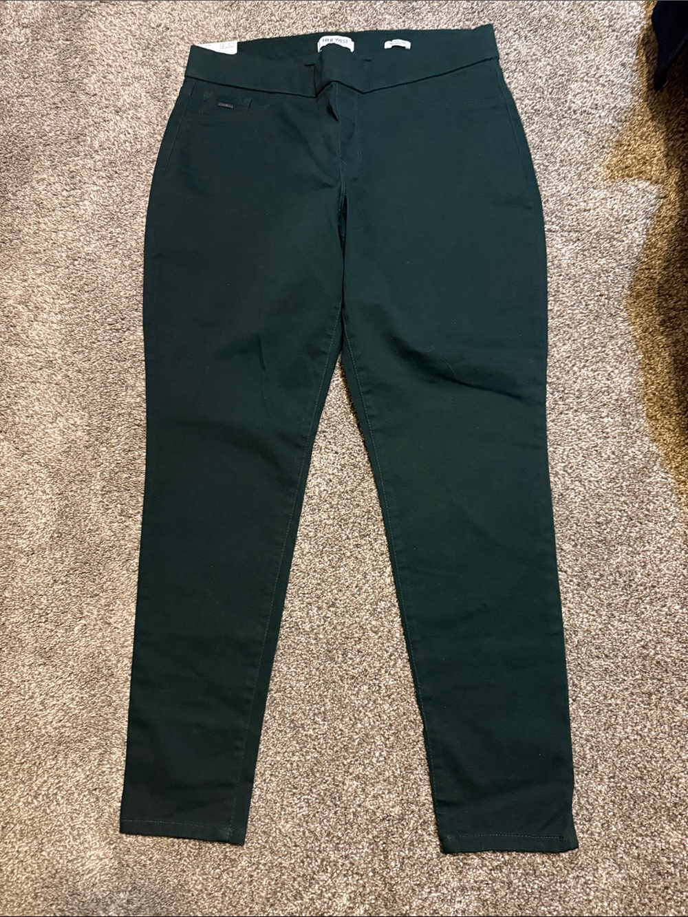 Nine West Dark Green Stretch Ponte Pants